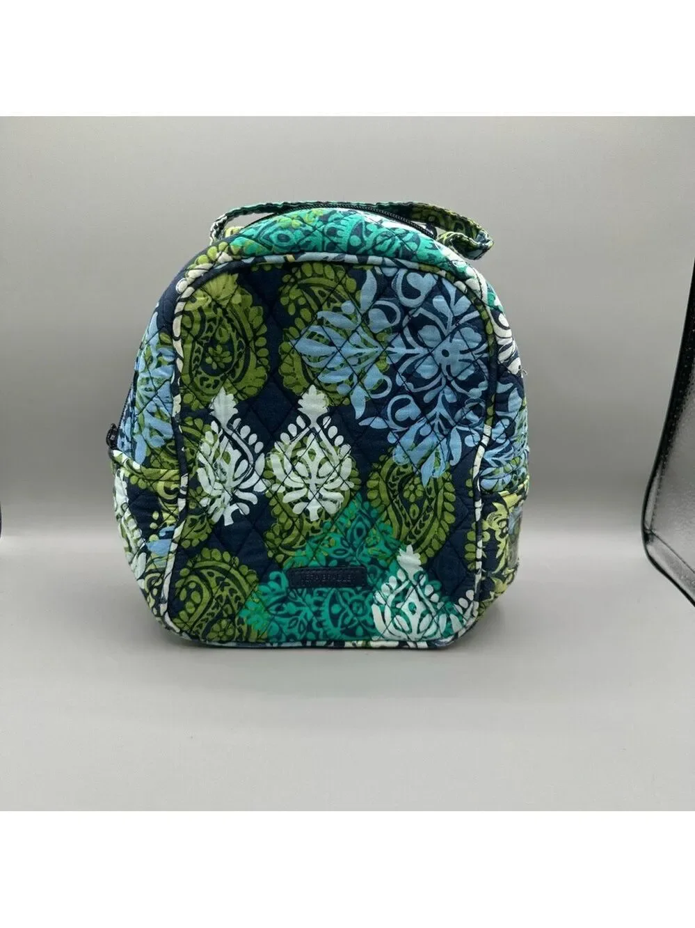 Vera Bradley Lunch Bunch Bag Box Blue Caribbean Sea Cotton